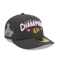 Chicago Blackhawks NHL Stanley Cup Champions Dark Grey 59FIFTY Fitted Cap-zelvios