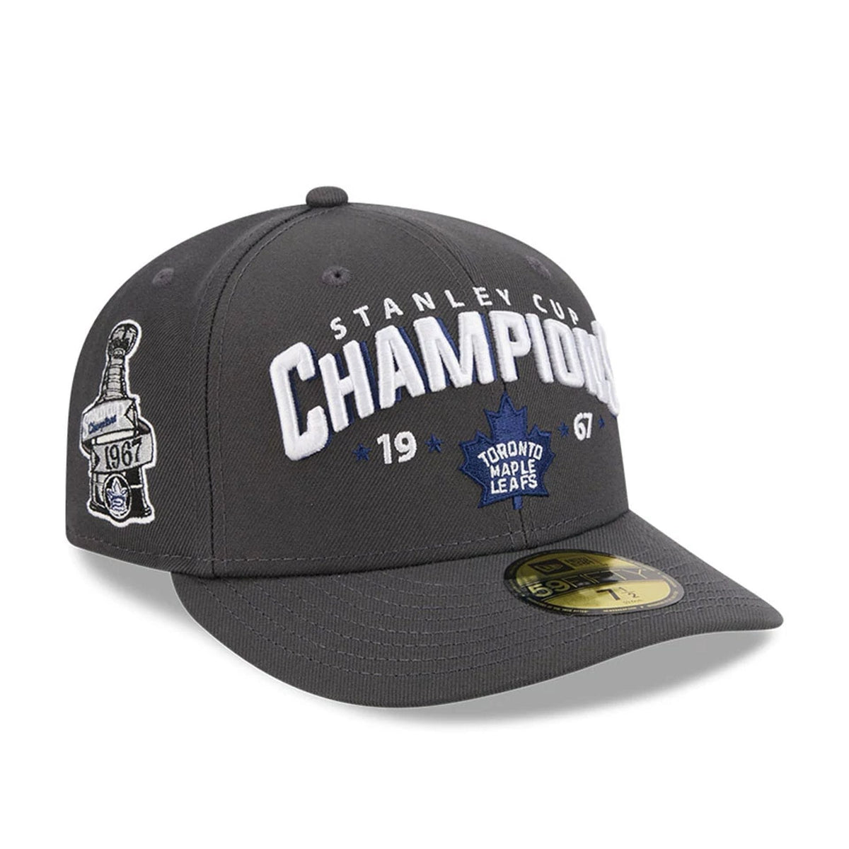 Toronto Maple Leafs NHL Stanley Cup Champions Dark Grey 59FIFTY Fitted Cap-zelvios