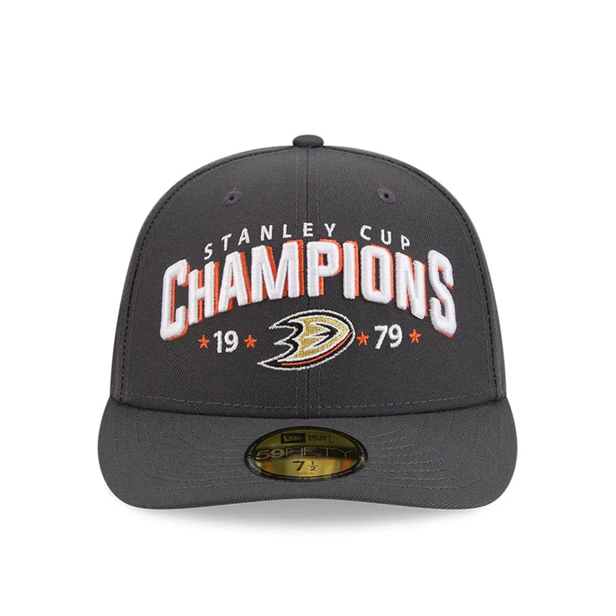 Anaheim Ducks NHL Stanley Cup Champions Dark Grey 59FIFTY Fitted Cap-zelvios