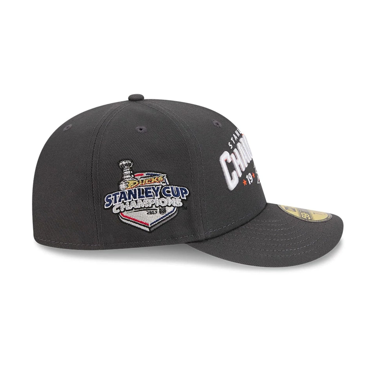 Anaheim Ducks NHL Stanley Cup Champions Dark Grey 59FIFTY Fitted Cap-zelvios
