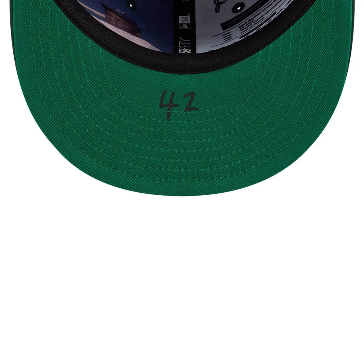 Athletics MLB Jackie Robinson Dark Green 59FIFTY Fitted Cap-zelvios