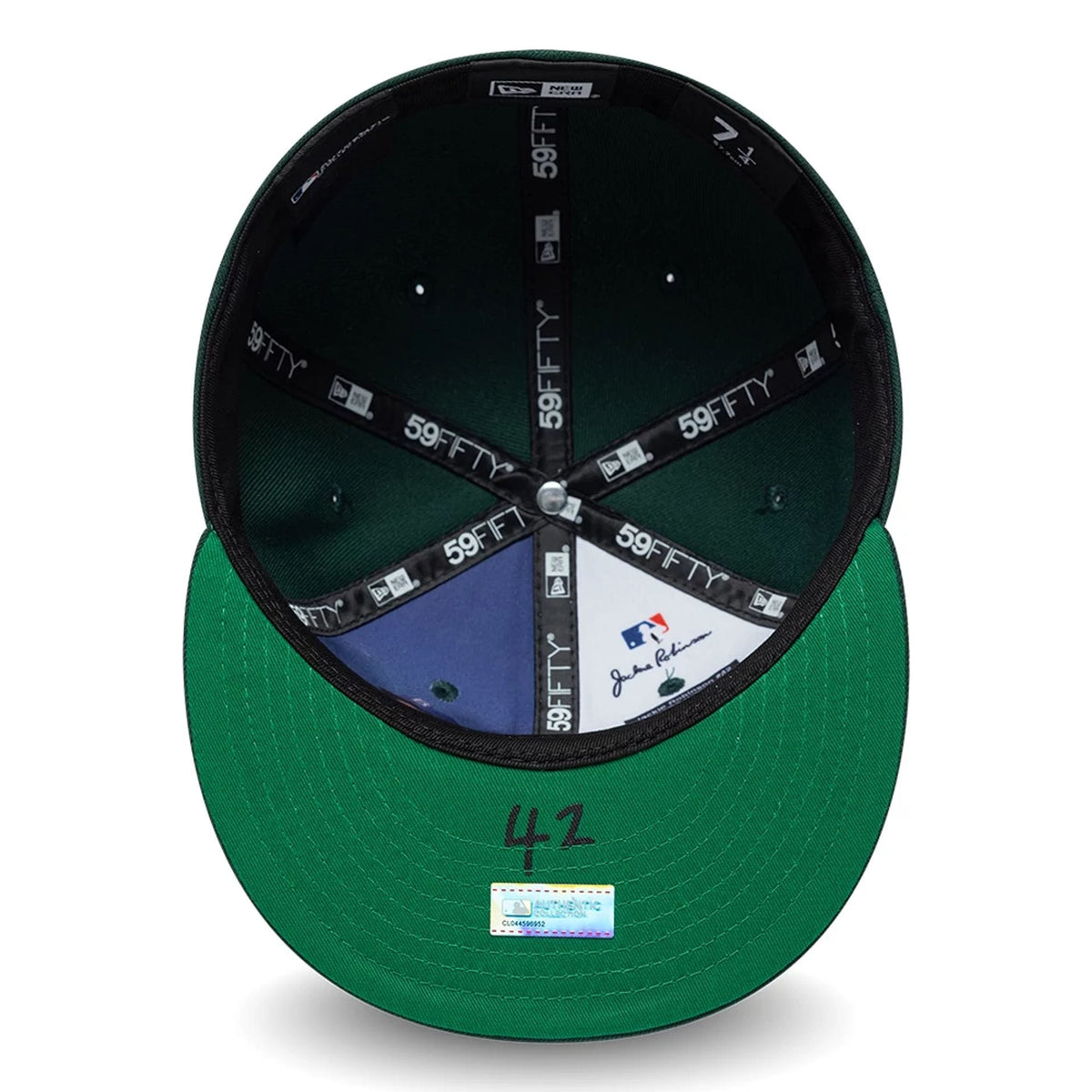 Athletics MLB Jackie Robinson Dark Green 59FIFTY Fitted Cap-zelvios