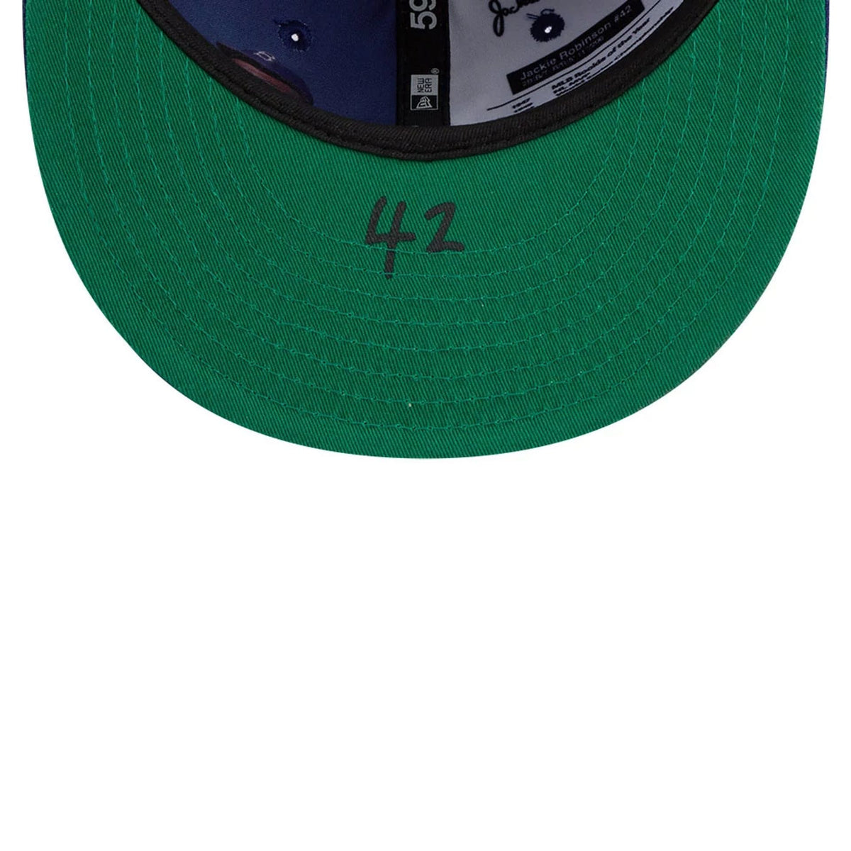 Brooklyn Dodgers MLB Jackie Robinson Navy 59FIFTY Fitted Cap-zelvios