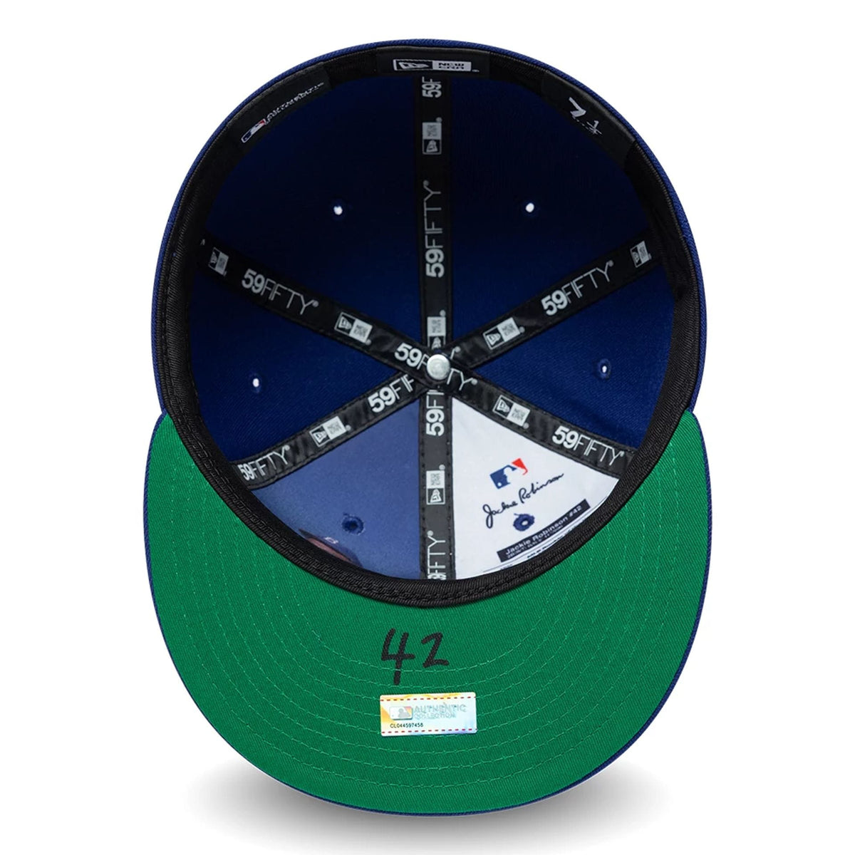 Brooklyn Dodgers MLB Jackie Robinson Navy 59FIFTY Fitted Cap-zelvios