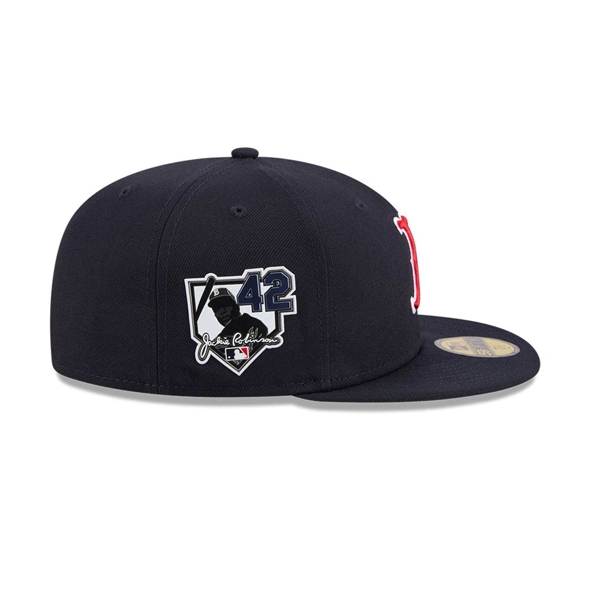 Boston Red Sox MLB Jackie Robinson Navy 59FIFTY Fitted Cap-zelvios