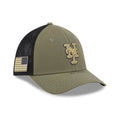 Mets MLB Armed Forces Day 2026 Green 39THIRTY M-Crown Stretch Fit Cap-zelvios
