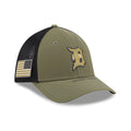 Tigers MLB Armed Forces Day 2026 Green 39THIRTY M-Crown Stretch Fit Cap-zelvios