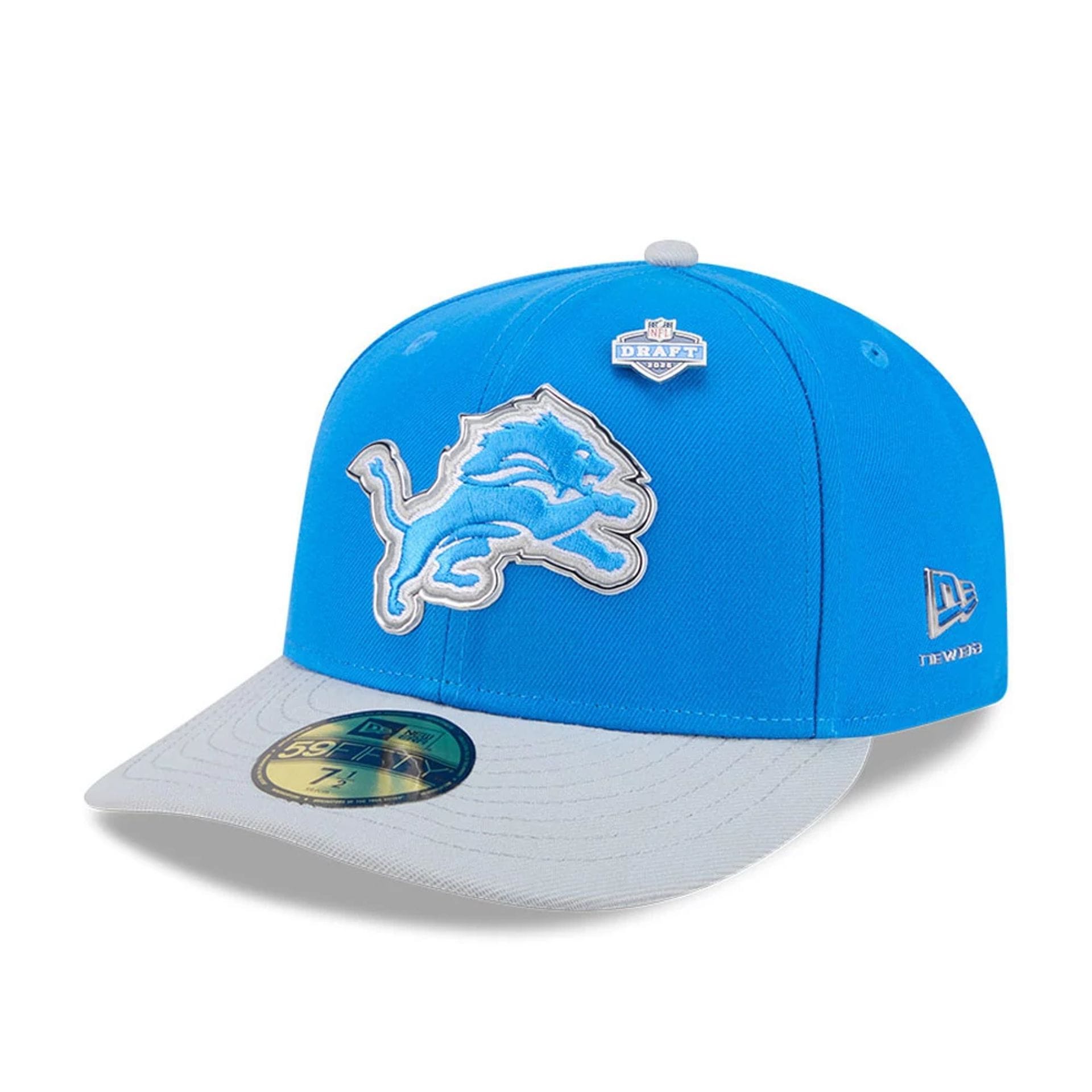Detroit Lions NFL Draft 2026 Blue 59FIFTY Fitted Cap-kentox
