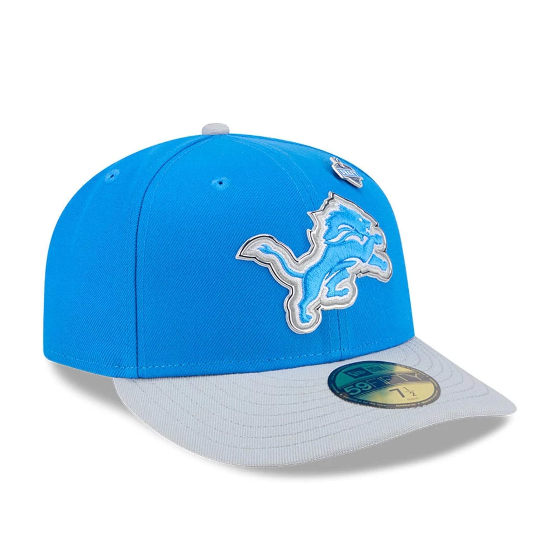 Detroit Lions NFL Draft 2026 Blue 59FIFTY Fitted Cap-kentox