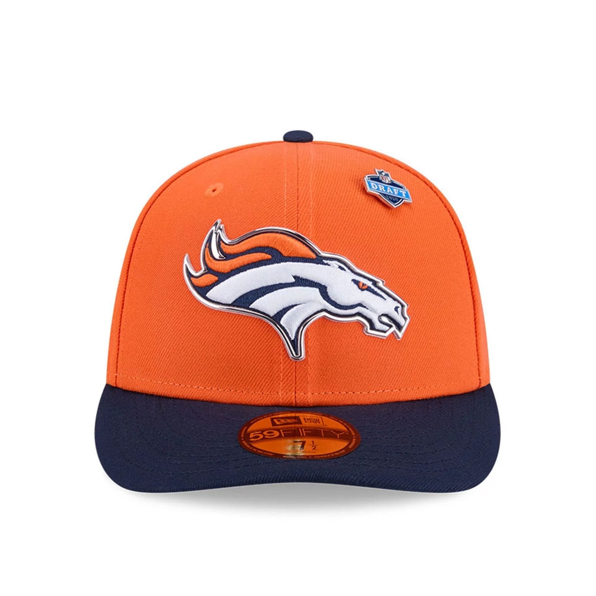 Denver Broncos NFL Draft 2026 Orange 59FIFTY Fitted Cap-kentox