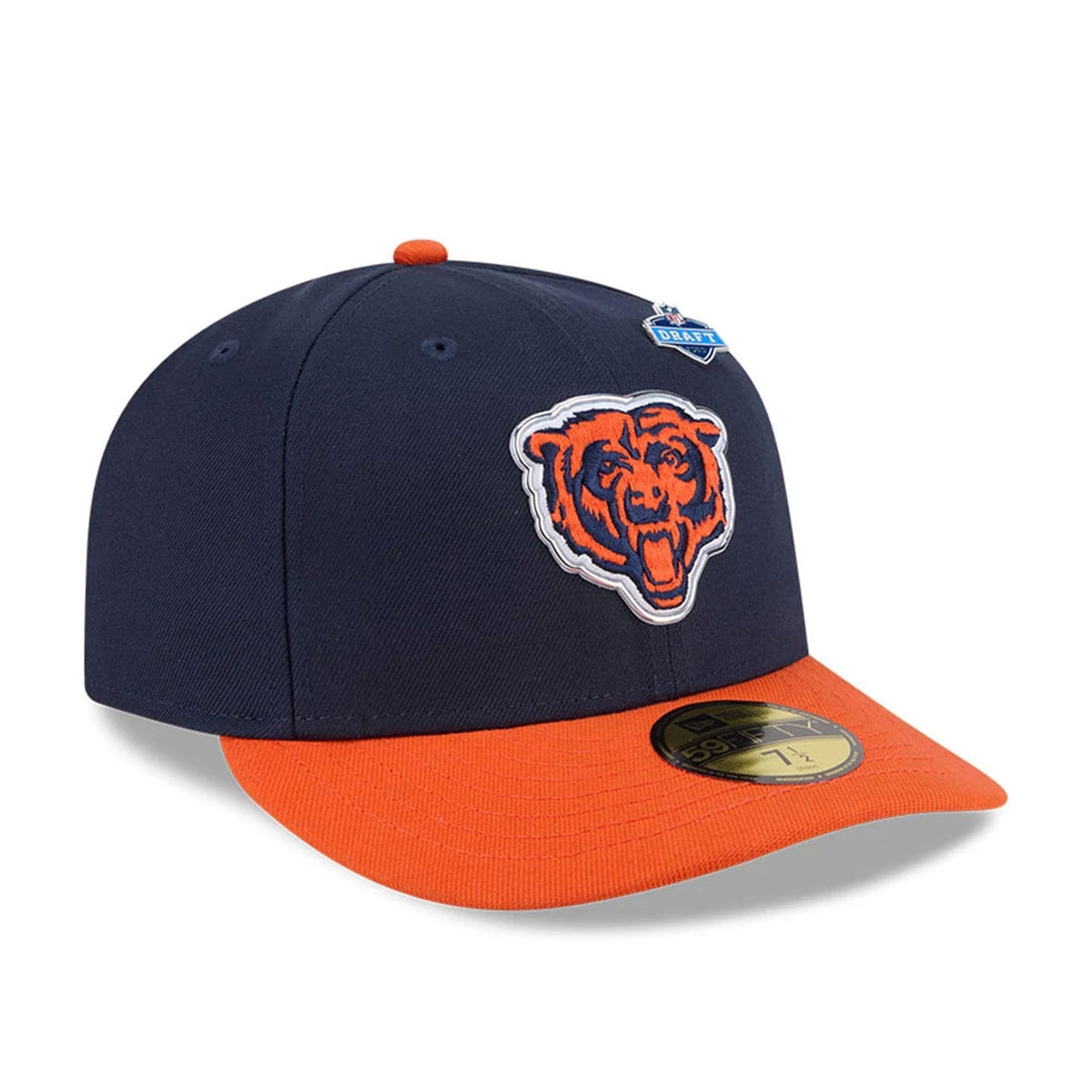 Chicago Bears NFL Draft 2026 Navy 59FIFTY Fitted Cap-zelvios