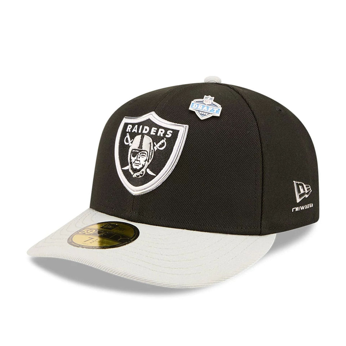 Las Vegas Raiders NFL Draft 2026 Black 59FIFTY Fitted Cap-zelvios