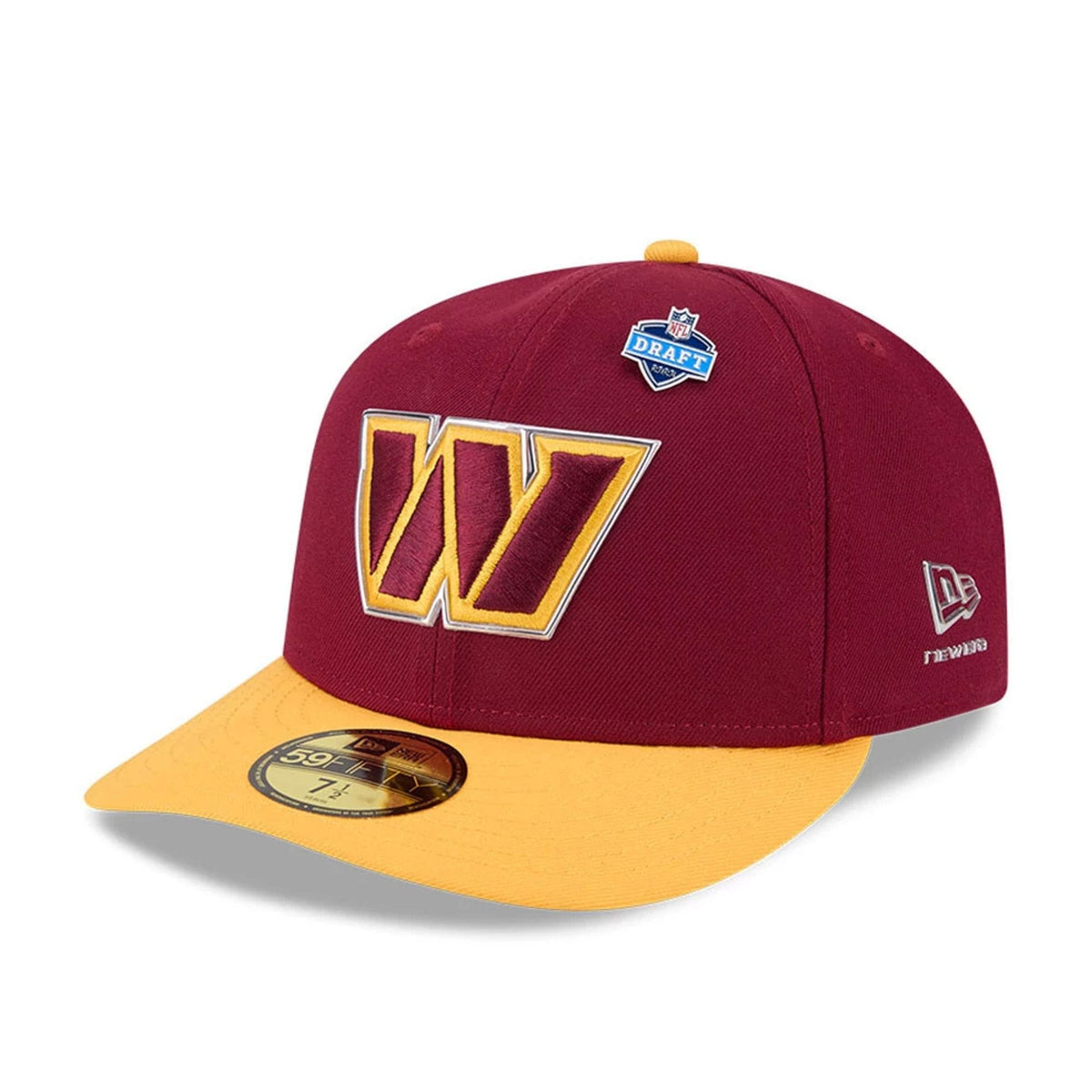 Washington Commanders NFL Draft 2026 Dark Red 59FIFTY Fitted Cap-zelvios