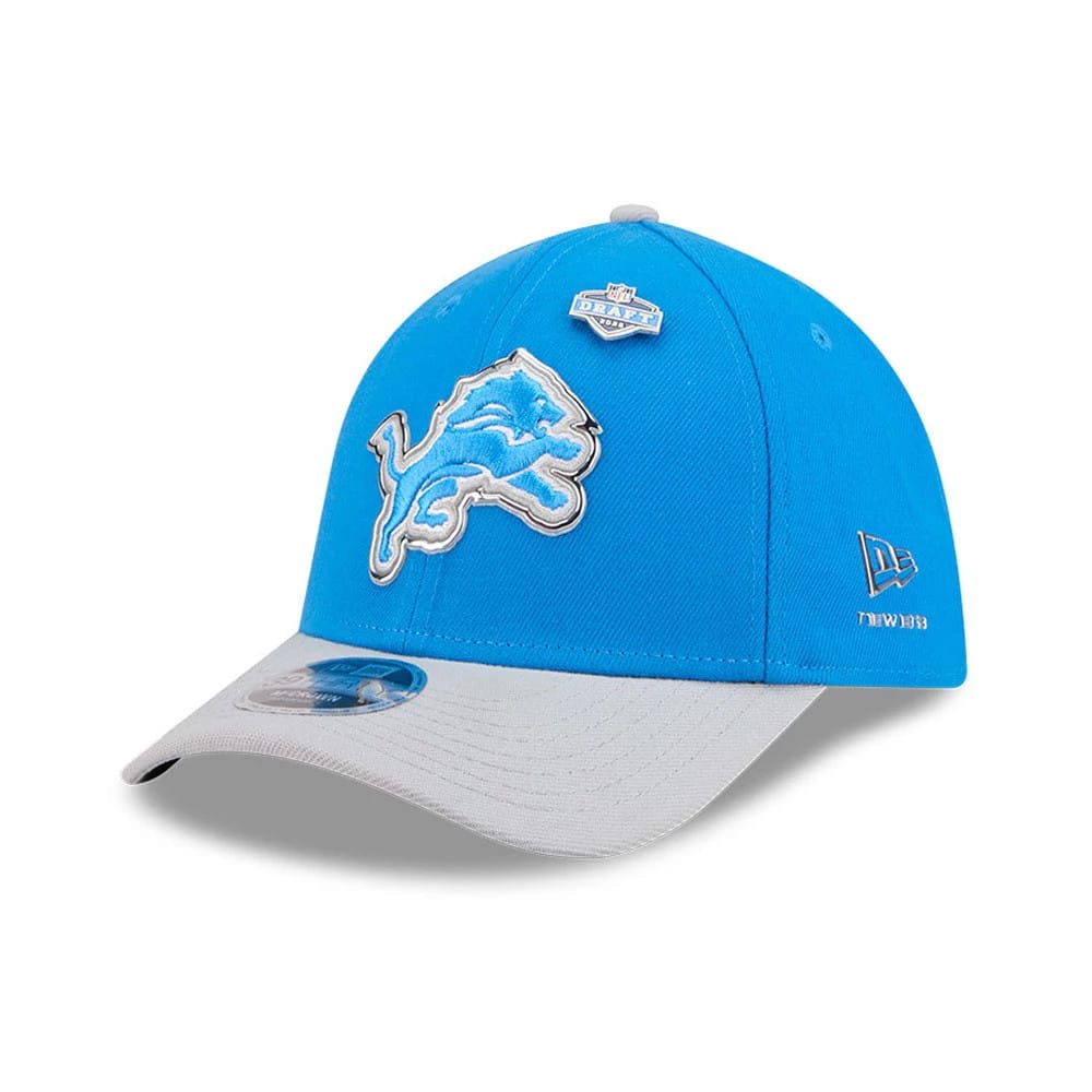 Detroit Lions NFL Draft 2026 Blue 39THIRTY M-Crown Stretch Fit Cap-kentox