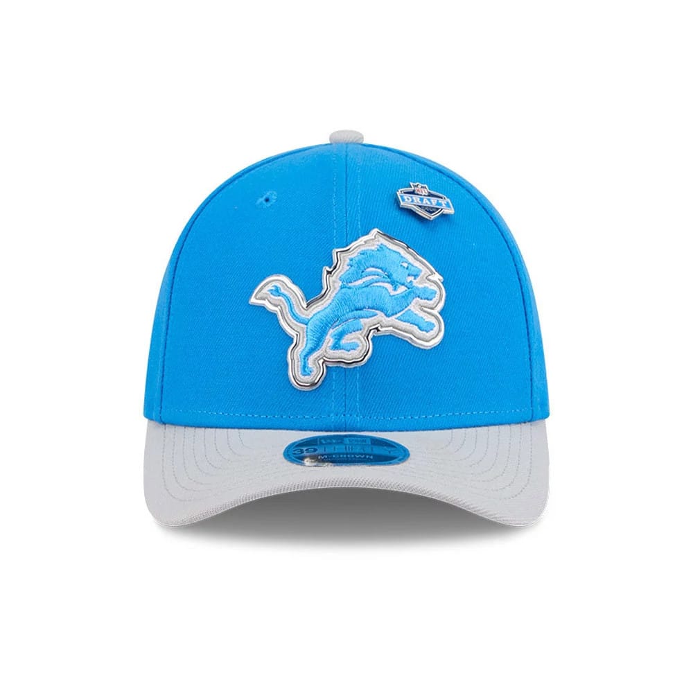 Detroit Lions NFL Draft 2026 Blue 39THIRTY M-Crown Stretch Fit Cap-kentox
