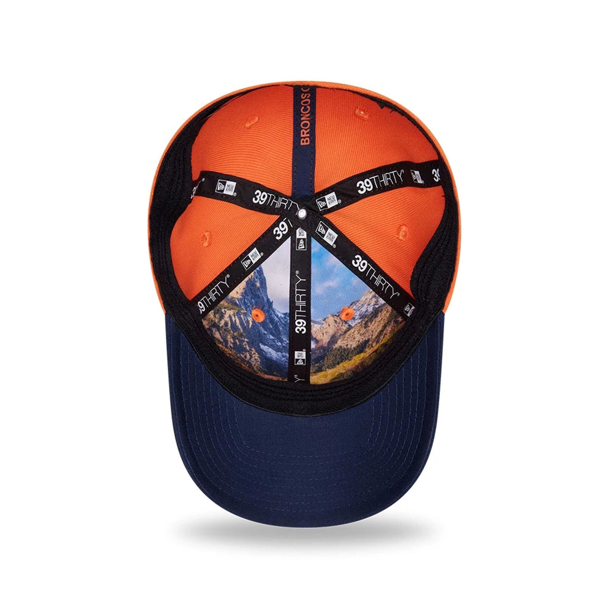 Broncos NFL Draft 2026 Orange 39THIRTY M-Crown Stretch Fit Cap-zelvios
