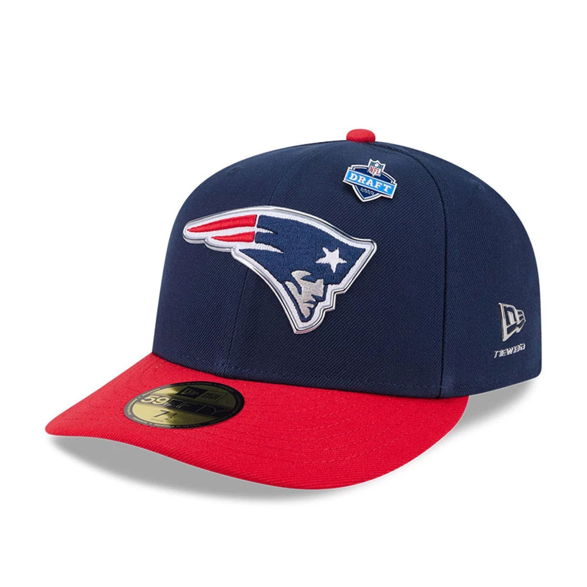 New England Patriots NFL Draft 2026 Dark Blue 59FIFTY Fitted Cap-zelvios