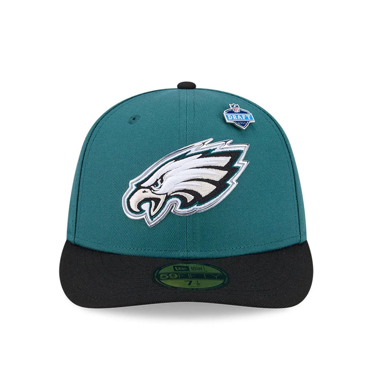 Philadelphia Eagles NFL Draft 2026 Dark Green 59FIFTY Fitted Cap-zelvios