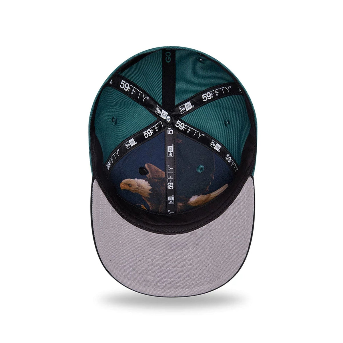 Philadelphia Eagles NFL Draft 2026 Dark Green 59FIFTY Fitted Cap-zelvios