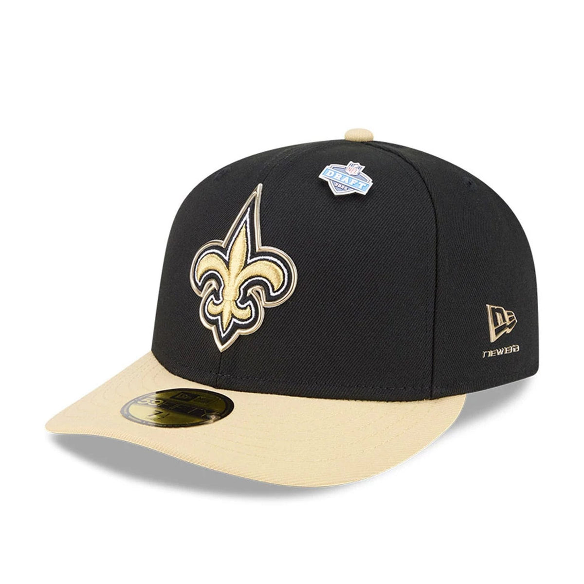 New Orleans Saints NFL Draft 2026 Black 59FIFTY Fitted Cap-zelvios