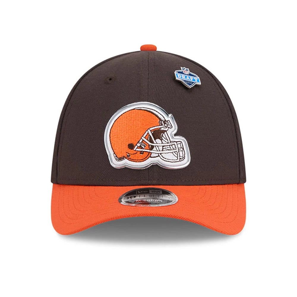 Cleveland Browns NFL Draft 2026 Dark Brown 39THIRTY M-Crown Stretch Fit Cap-kentox