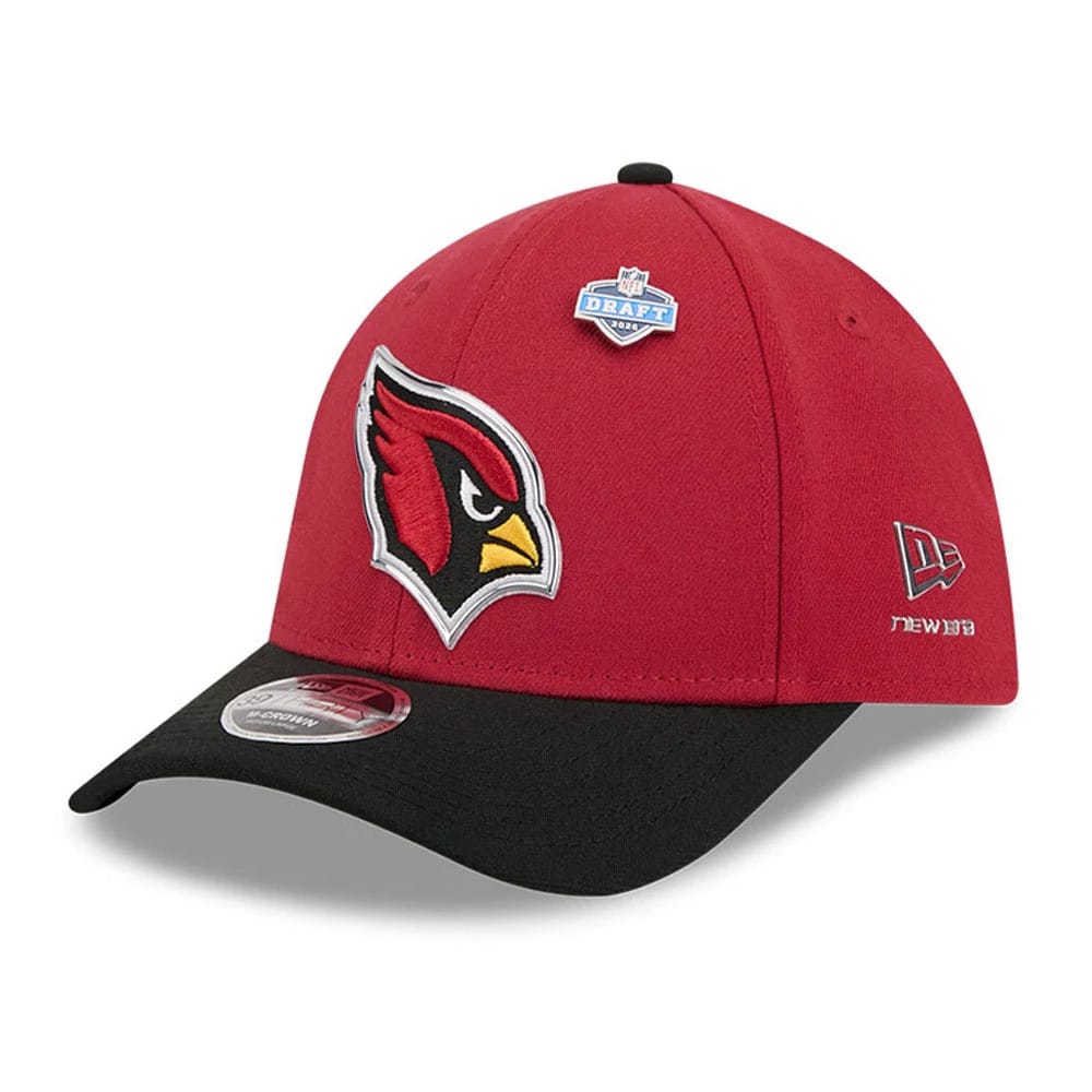 Arizona Cardinals NFL Draft 2026 Dark Red 39THIRTY M-Crown Stretch Fit Cap-zelvios