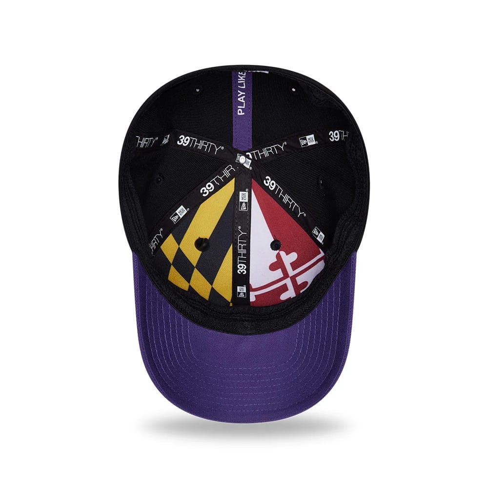 Baltimore Ravens NFL Draft 2026 Black 39THIRTY M-Crown Stretch Fit Cap-zelvios
