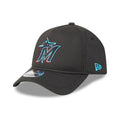 Miami Marlins MLB Quickstrike Black 9FORTY Apex Adjustable Cap-zelvios