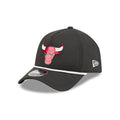 Chicago Bulls NBA Quickstrike Black 9FORTY Apex Adjustable Cap-zelvios