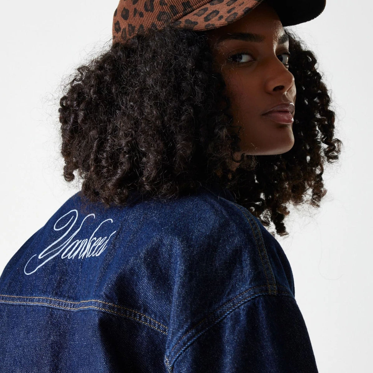 New York Yankees Womens MLB Denim Dark Blue Jacket-zelvios