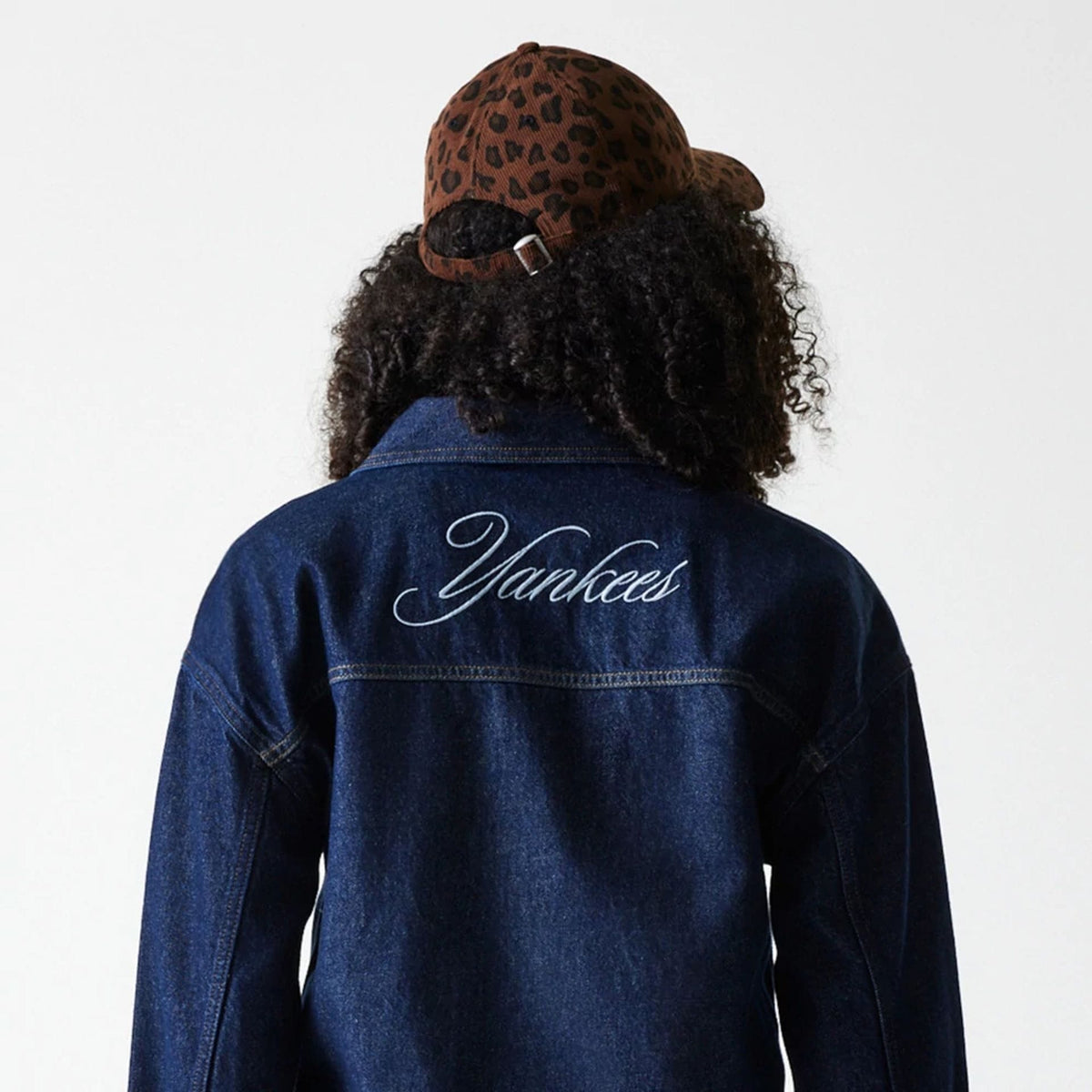 New York Yankees Womens MLB Denim Dark Blue Jacket-zelvios