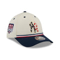 Yankees MLB 4th Of July 2026 Cream 39THIRTY M-Crown Stretch Fit Cap-zelvios
