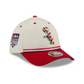 White Sox MLB 4th Of July 2026 Cream 39THIRTY M-Crown Stretch Fit Cap-zelvios