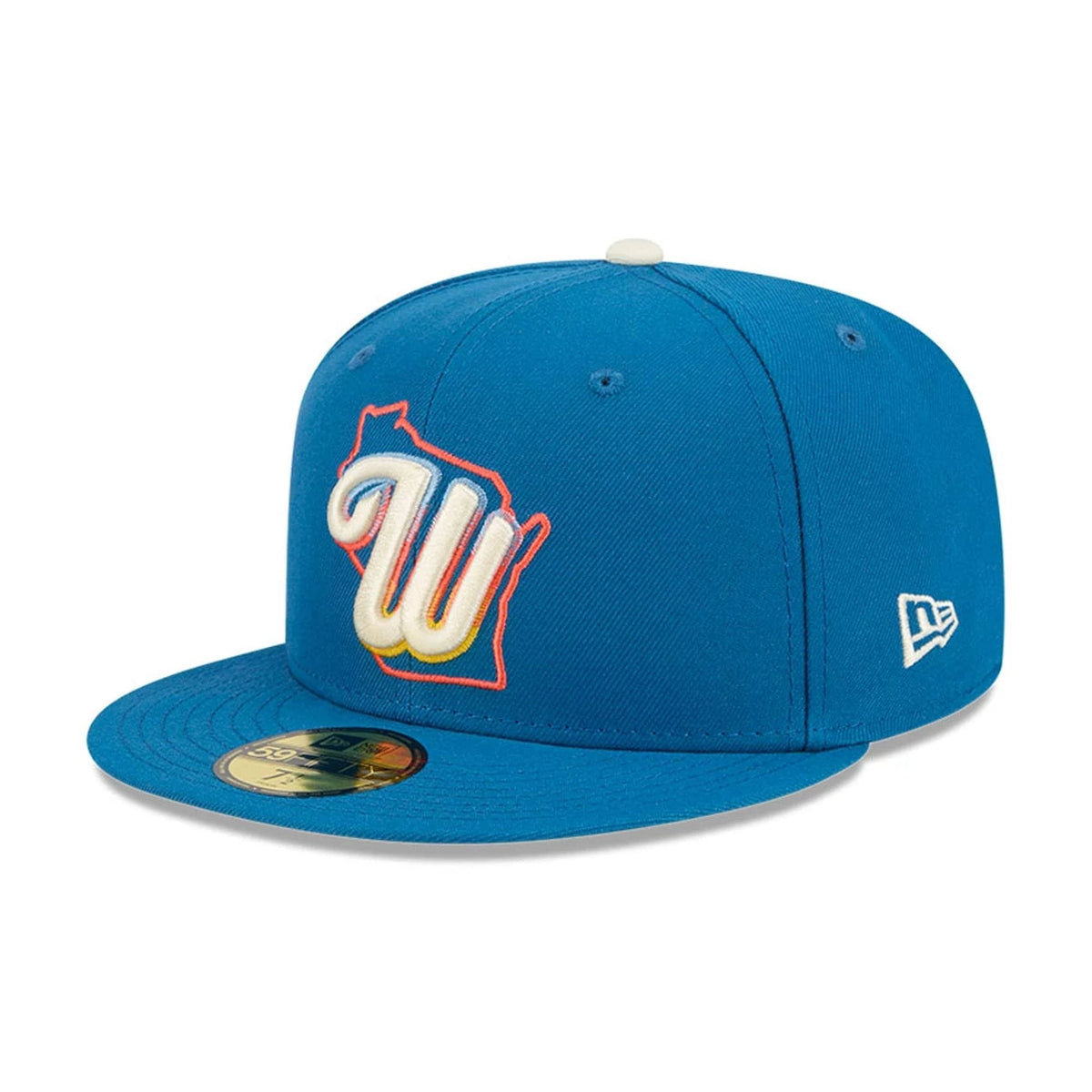 Milwaukee Brewers MLB City Connect Blue 59FIFTY Fitted Cap-zelvios