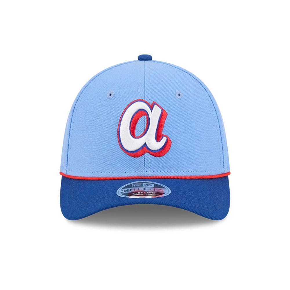 Atlanta Braves MLB City Connect Blue 39THIRTY M-Crown Stretch Fit Cap-zelvios