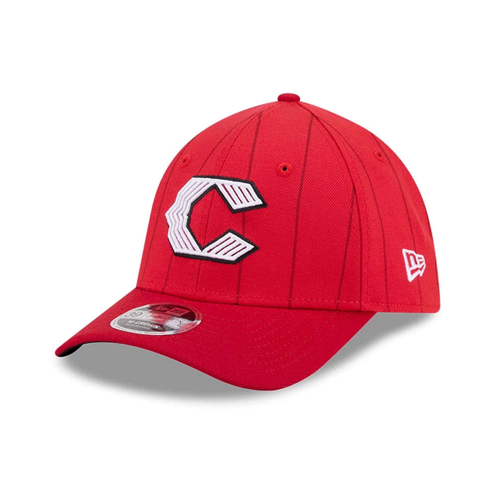 Cincinnati Reds MLB City Connect Red 39THIRTY M-Crown Stretch Fit Cap-kentox