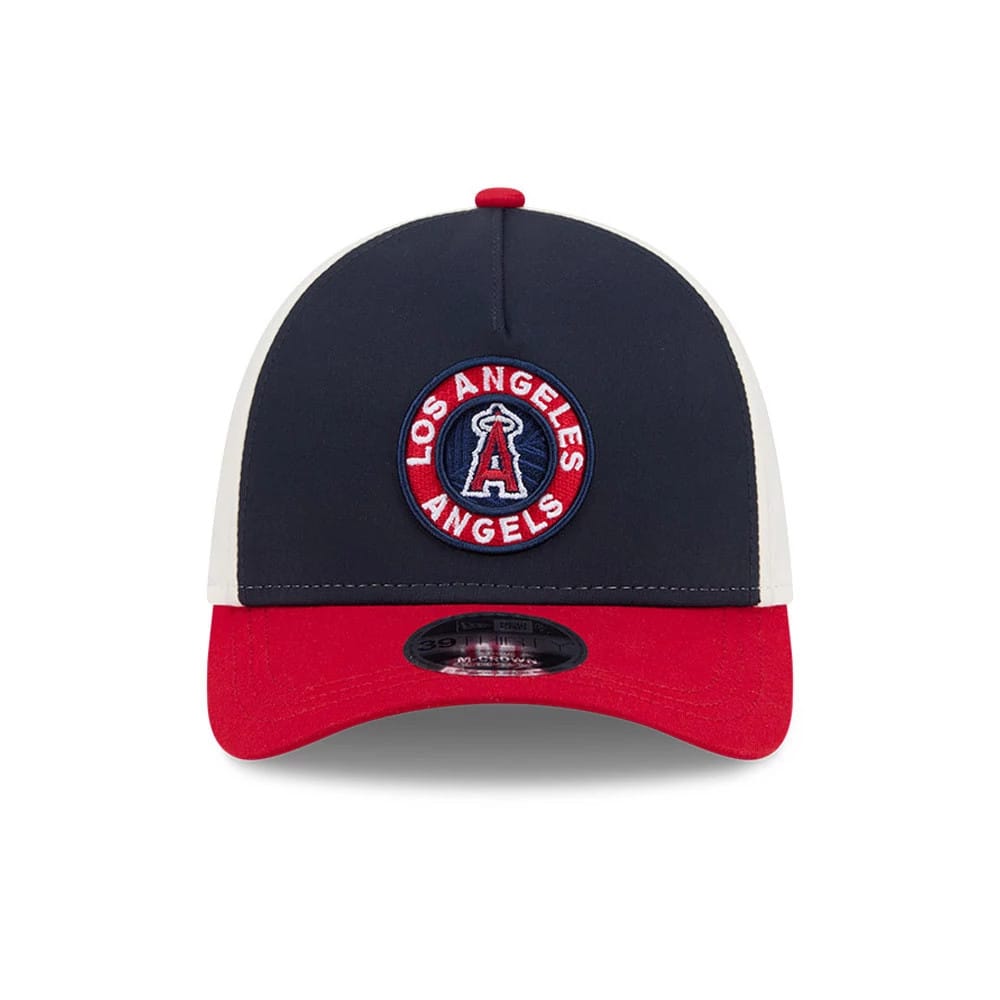 Angels MLB City Connect Navy 39THIRTY M-Crown A-Frame Stretch Fit Cap-zelvios