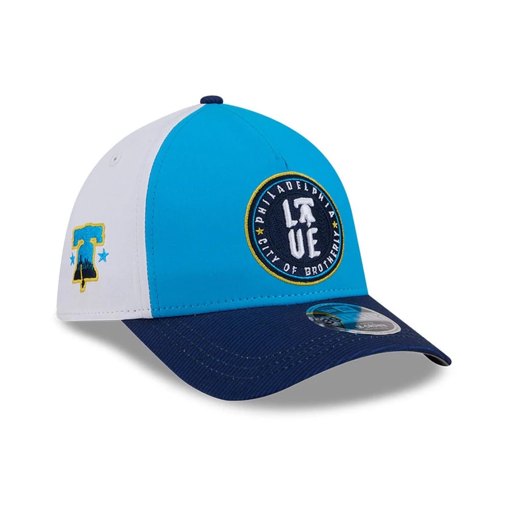 Phillies MLB City Connect Blue 39THIRTY M-Crown A-Frame Stretch Fit Cap-zelvios