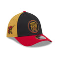 Pirates MLB City Connect Black 39THIRTY M-Crown A-Frame Stretch Fit Cap-zelvios