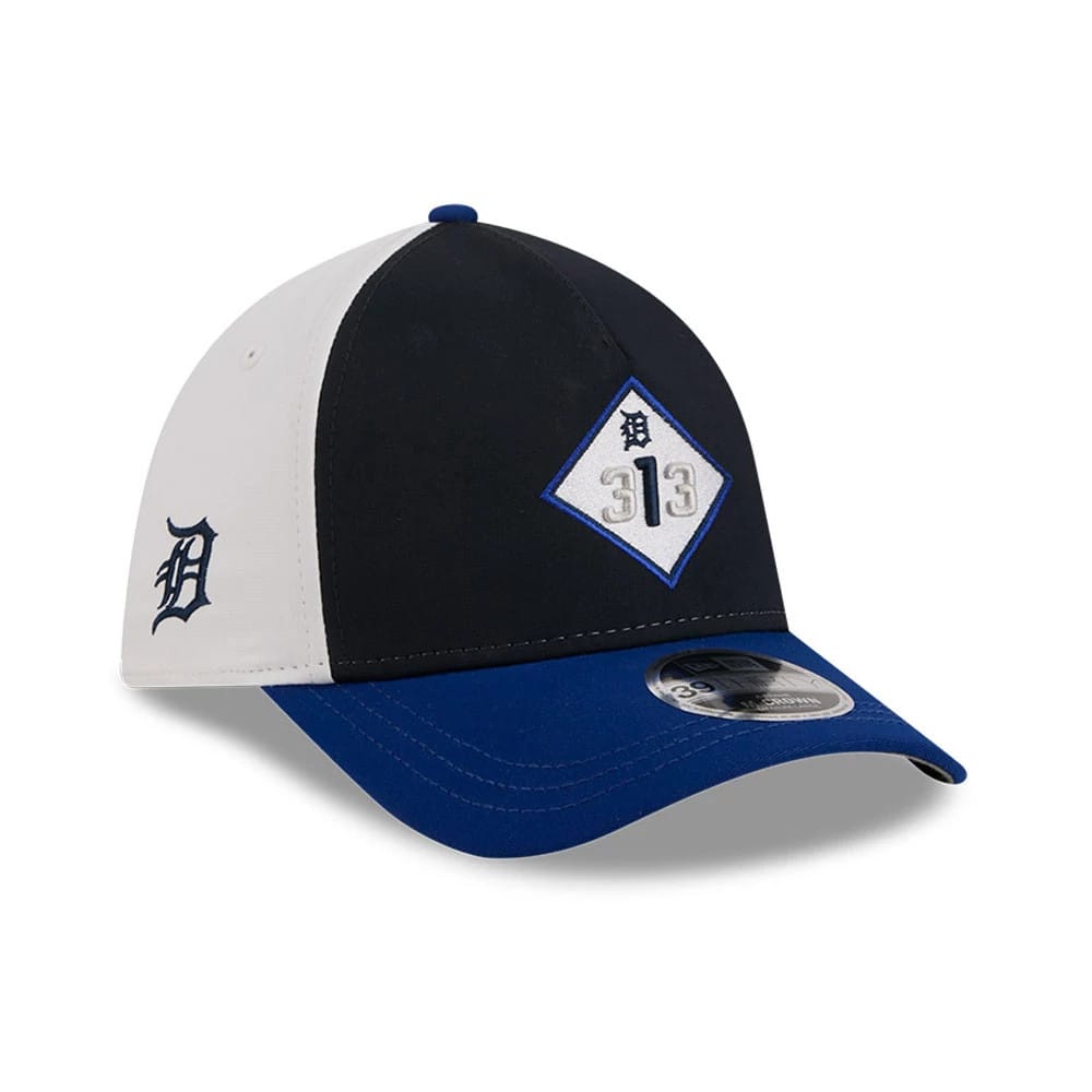 Tigers MLB City Connect Navy 39THIRTY M-Crown A-Frame Stretch Fit Cap-zelvios