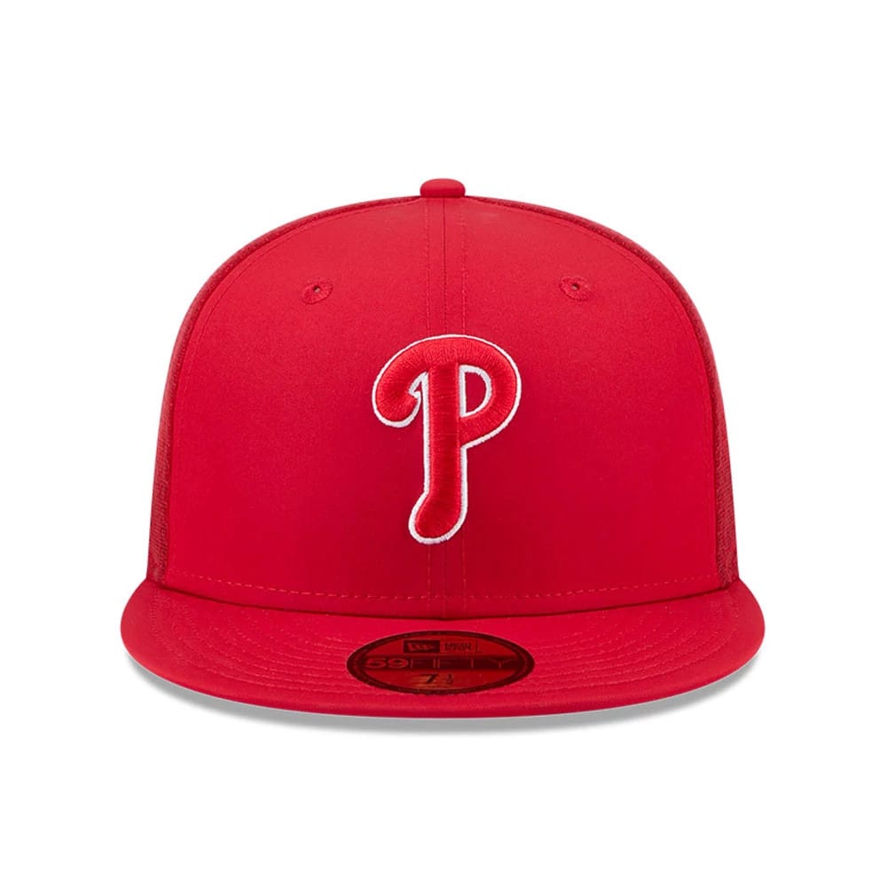 Philadelphia Phillies MLB Batting Practice 2026 Red 59FIFTY Fitted Cap-zelvios