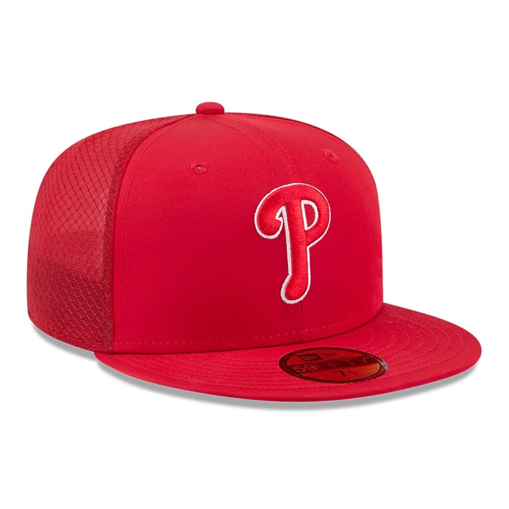 Philadelphia Phillies MLB Batting Practice 2026 Red 59FIFTY Fitted Cap-zelvios