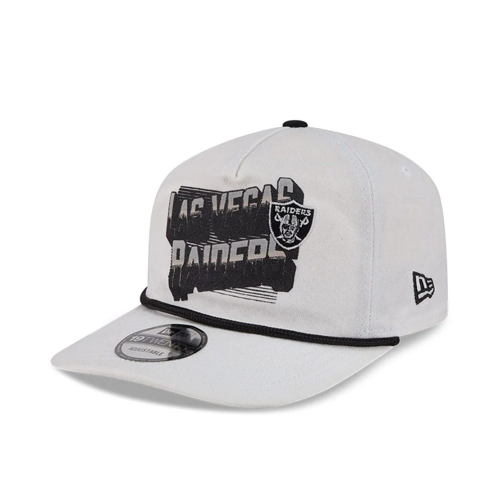 Las Vegas Raiders NFL Duck Cloth White 19TWENTY Adjustable Cap-zelvios