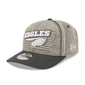 Philadelphia Eagles NFL Washed Denim Dark Grey 9SEVENTY Stretch Snap Cap-zelvios