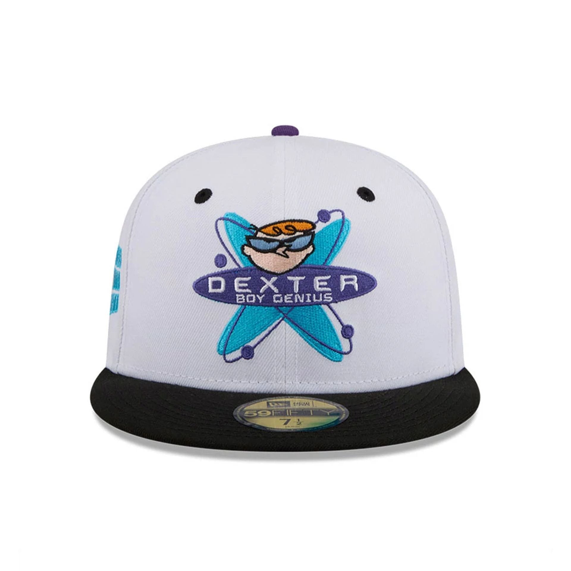 Dexter's Laboratory Genius At Work White 59FIFTY Fitted Cap-kentox