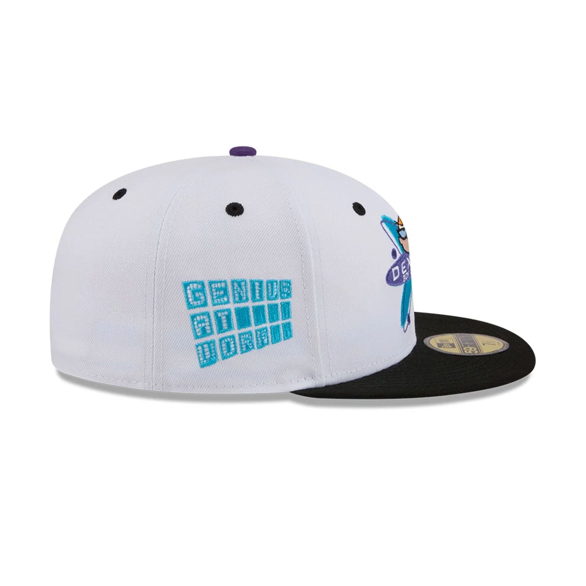 Dexter's Laboratory Genius At Work White 59FIFTY Fitted Cap-kentox