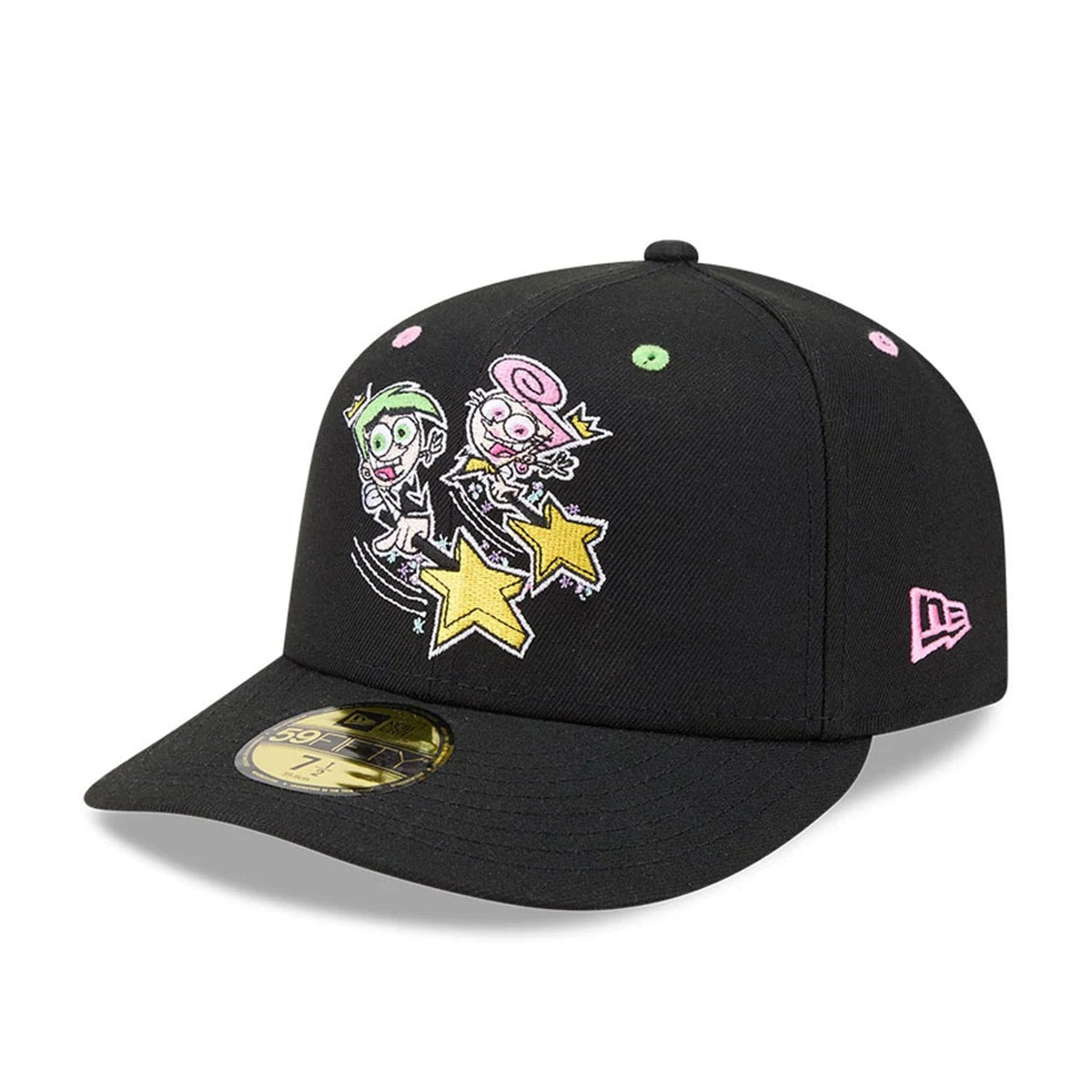 Nickelodeon Fairly Oddparents Black 59FIFTY Fitted Cap-zelvios