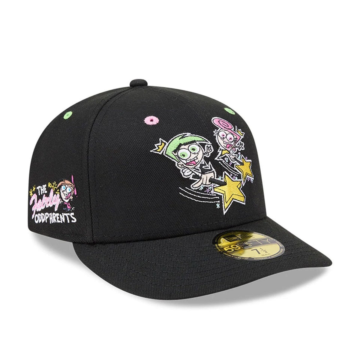 Nickelodeon Fairly Oddparents Black 59FIFTY Fitted Cap-zelvios