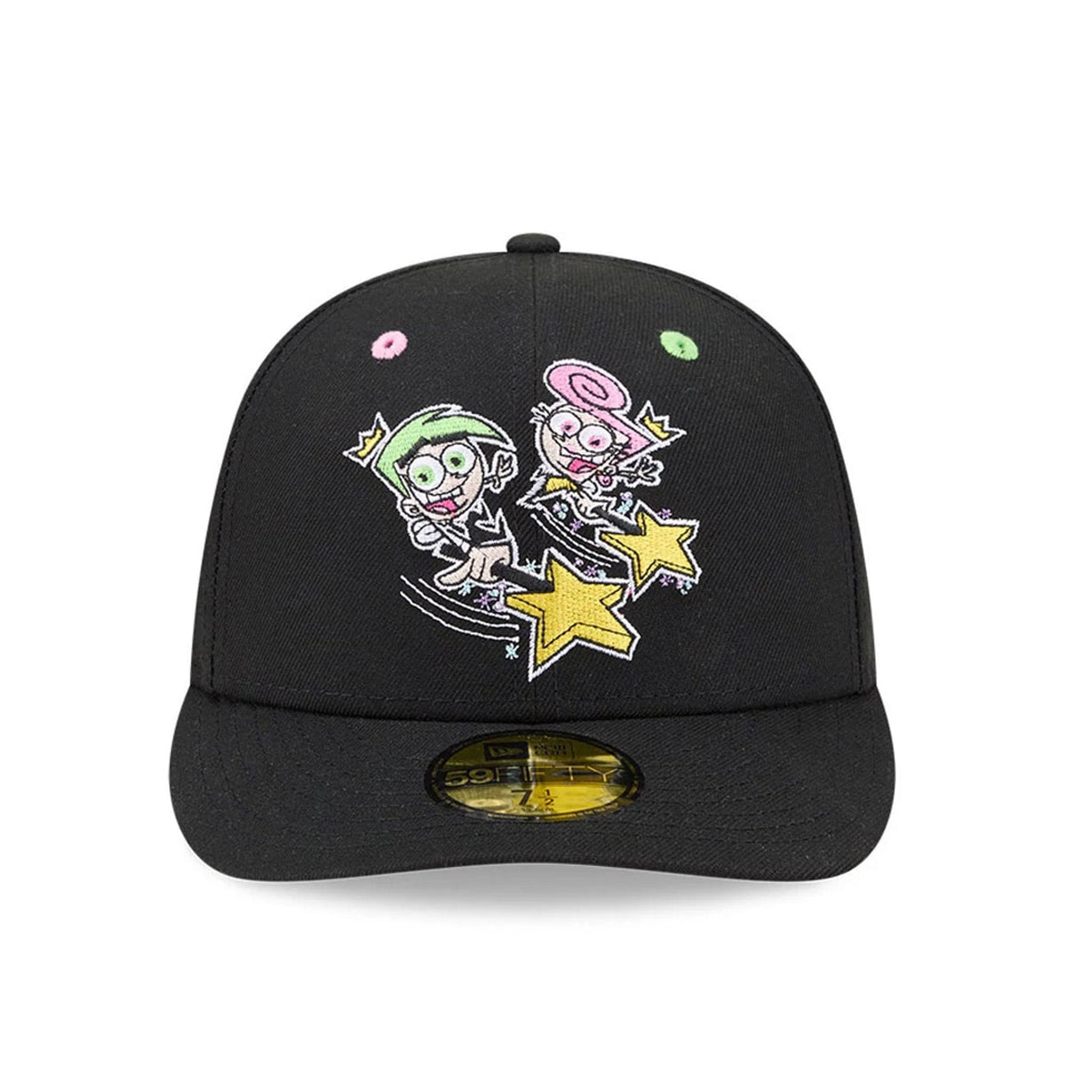 Nickelodeon Fairly Oddparents Black 59FIFTY Fitted Cap-zelvios