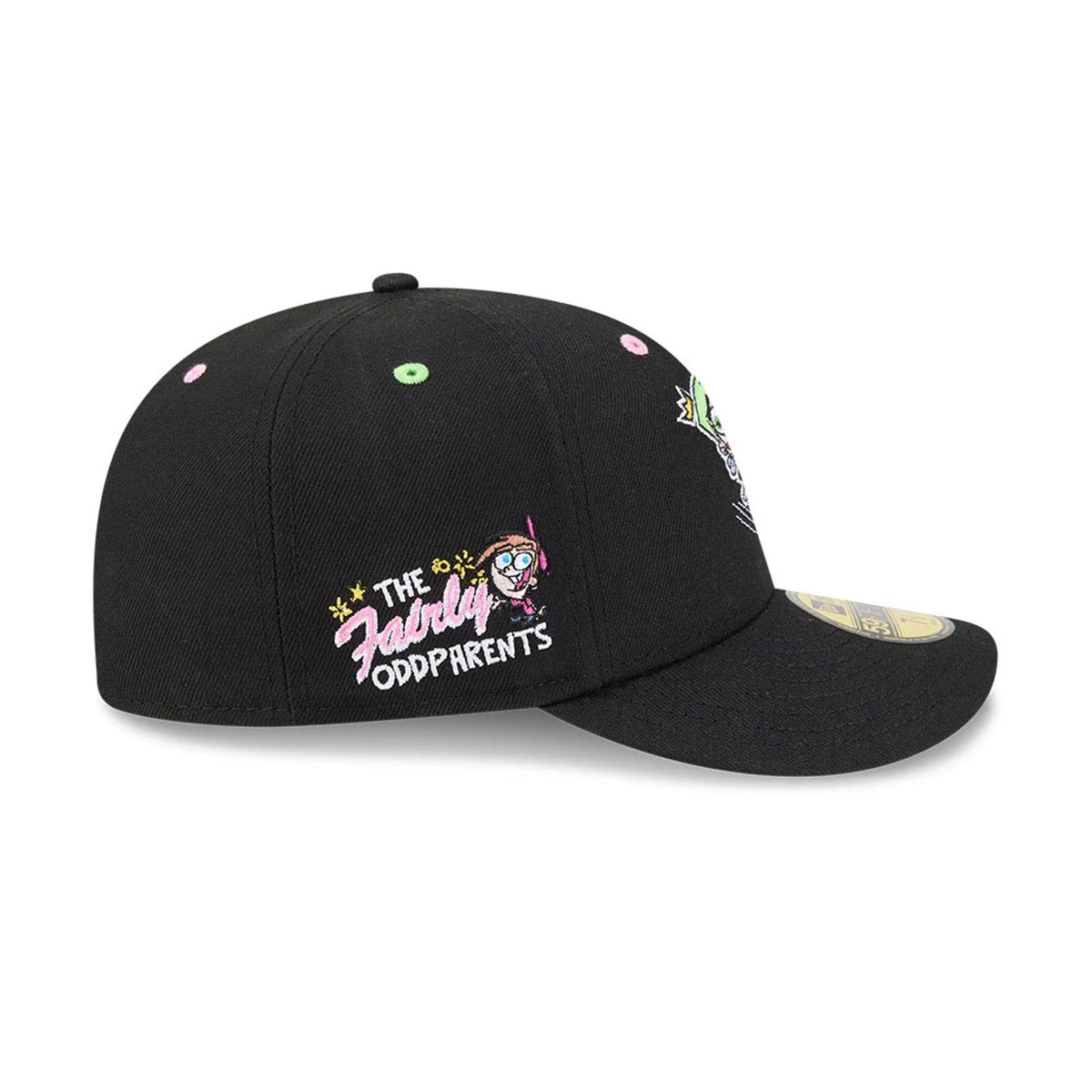 Nickelodeon Fairly Oddparents Black 59FIFTY Fitted Cap-zelvios